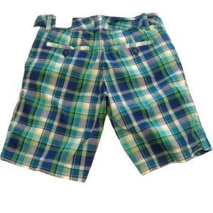 Aeropostale Green & Blue Plaid long shorts Size 1/2
